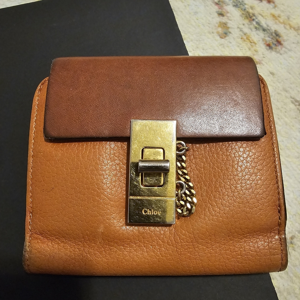 Vintage Chloe Brown Leather Women's Wallet
